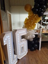 4ft LED Large Light Up Numbers 16th 18th 21st Birthday for *HIRE ONLY READ DESC*