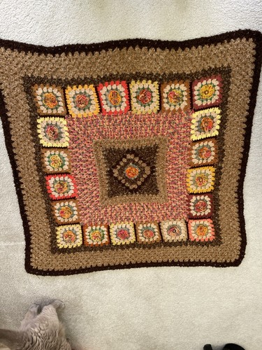 Handmade crochet granny square - handmade,