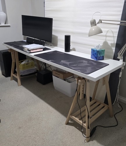 White big desk - big,