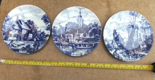 Delft blue wall plates jan - delft,