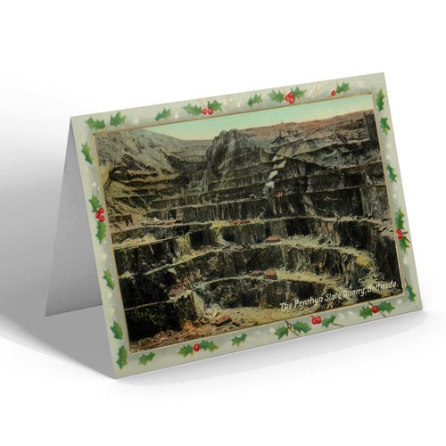 Xmas notelet vintage wales - xmas,