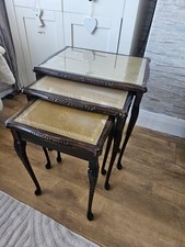 MAHOGANY NEST OF TABLES QUEEN