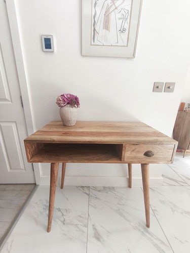 Solid mango wood console - mango,
