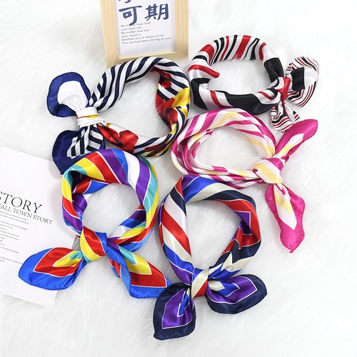 Ladies satin square scarf - ladies,
