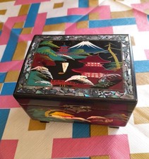 Vintage Black Laquer Oriental