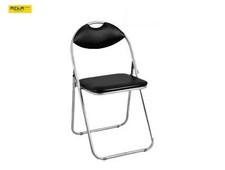 Meta Home Faux Leather Chair, Folds Up For Storage | Comfortable | Light Weight