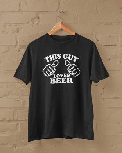 This guy loves beer shirt - beer, t-shirt
