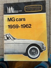 MG cars 1959-1962 Brookland