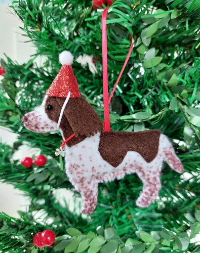 Springer spaniel dog - spaniel, felt