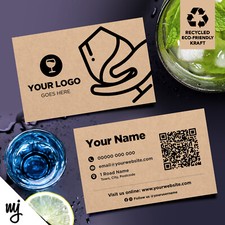 Kraft business cards - kraft,