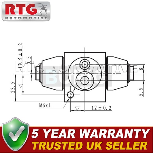Rtg rear wheel brake - rear, cylinder