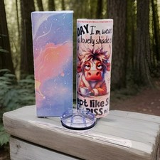 Funny Rude Womens Tumbler - Sassy " I Slept Like Sh*t" Novetly Birthday Gift Her