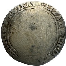 Tudor, Elizabeth I, Shilling, MM Cross Crosslet, Aylesbury Hoard  Lot 97