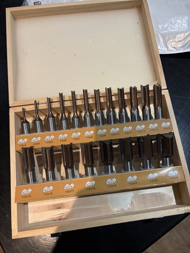 Straight router bit set 2in - straight, 1/2in
