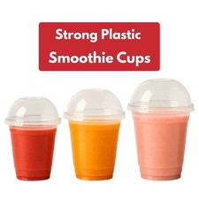 Clear Smoothie Cups with Dome