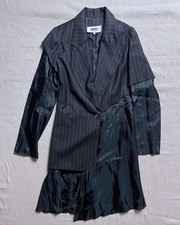 Maison Martin Margiela MM6 Cut and Sew Pinstripe Jacket