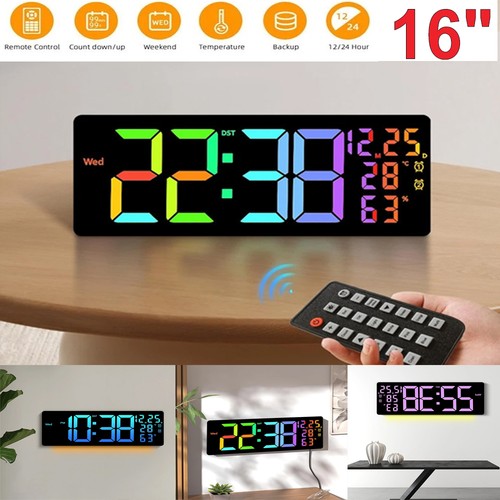 Led wall clock digital - led,
