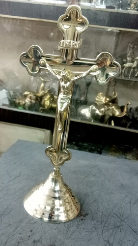 Bronze altar cross jesus - cross,