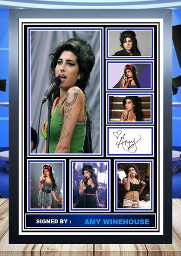 Amy winehouse signed a4 - (180),