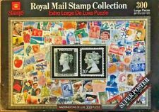 Jigsaw Puzzles-300 Large Pieces-Royal Mail Stamp Deluxe Collection w/ Poster