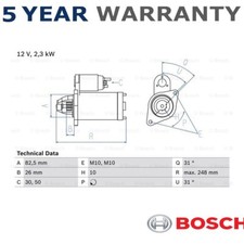 Bosch Starter Motor Fits