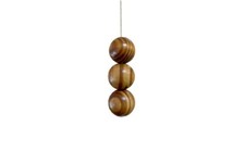 Two Tone Wooden Bead Fan /