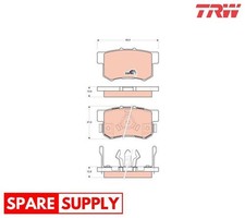BRAKE PAD SET, DISC BRAKE FOR