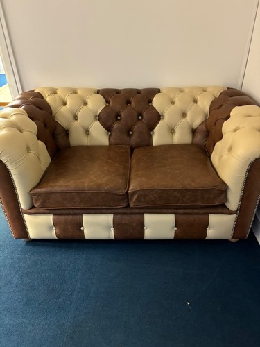 Brown cream chesterfield 2 - brown,