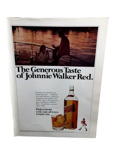 1975 johnnie walker red scotch - walker,