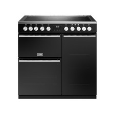 Stoves Precision Deluxe 90cm Induction Range Cooker Black D900Ei RTY Grade C