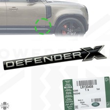 Genuine DEFENDER X Badge for Land Rover New L663 90 110 Door LR133408 Black 