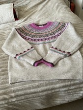 White Stuff Fairisle Sweater Size 12