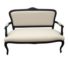 Elegant French Louis XV Style Sofa – Newly Upholstered & Painted