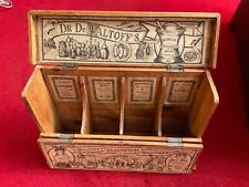 antique apothecary cabinet, DR DEWALTOFF'S medicine, quack box, rare, 33x48x14cm