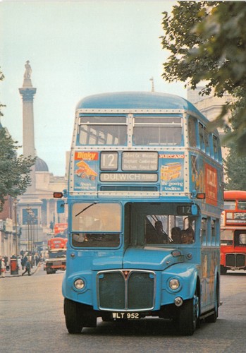 Old bus postcard - old,