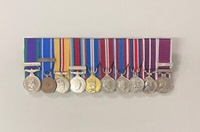 Court mounted miniature medals - court,