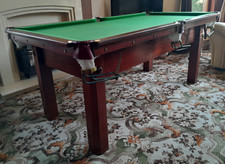 Snooker Table 6ft x 3ft Slate Bed with cues, balls, triangle and rests - Preston