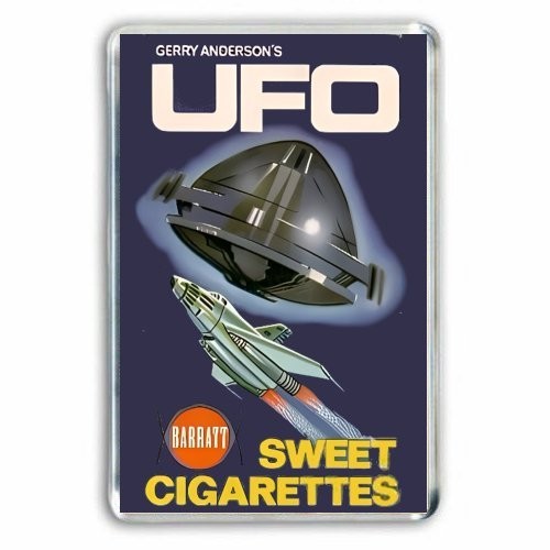 Retro sci ufo - fi, skydiver