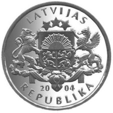 LATVIAN COINS Pre Euro: 1 Lats