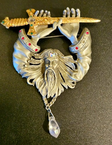 Rare vtg jonette jewlry - rare, pewter