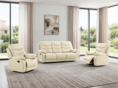 Cream italian leather - italian,