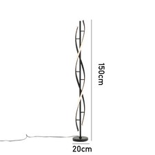 60W Tall LED Floor Lamp Reading Standing Lamp Cool White LED Modern Room Lamp