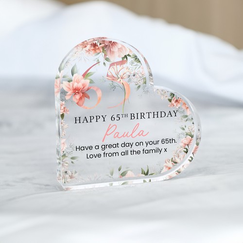 Personalised happy 65th - happy,