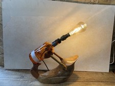 Steampunk Upcycled Wooden Duck Light