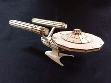 Laser Cut Wooden Starship