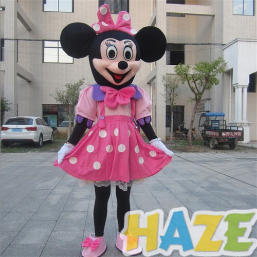 Navy pink minnie mascot - pink,