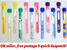 1-6pcs Kids info wrist band ID