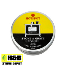 Hotspot Black Stove & Grate Polish 170g tin like zebra