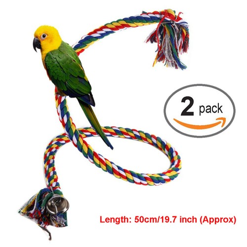 2pc parrot hanging braided - hanging,