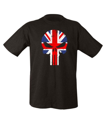 Mens black punisher skull - black,